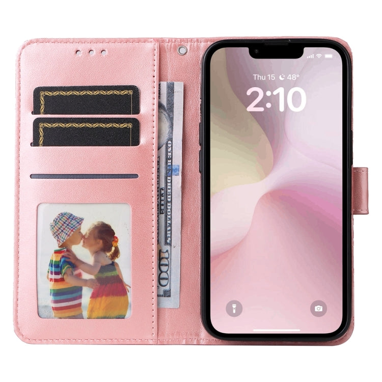 Custodia in pelle goffrata per iPhone 16 compatibile
