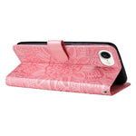 Custodia in pelle goffrata per iPhone 16 compatibile