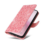 Custodia in pelle goffrata per iPhone 16
