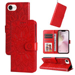 Custodia in pelle goffrata per iPhone 16 compatibile