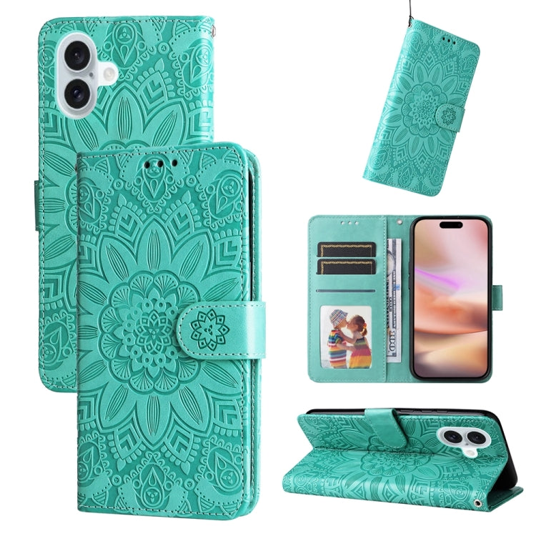 Custodia portafoglio in pelle goffrata per iPhone 16e e 15 Pro