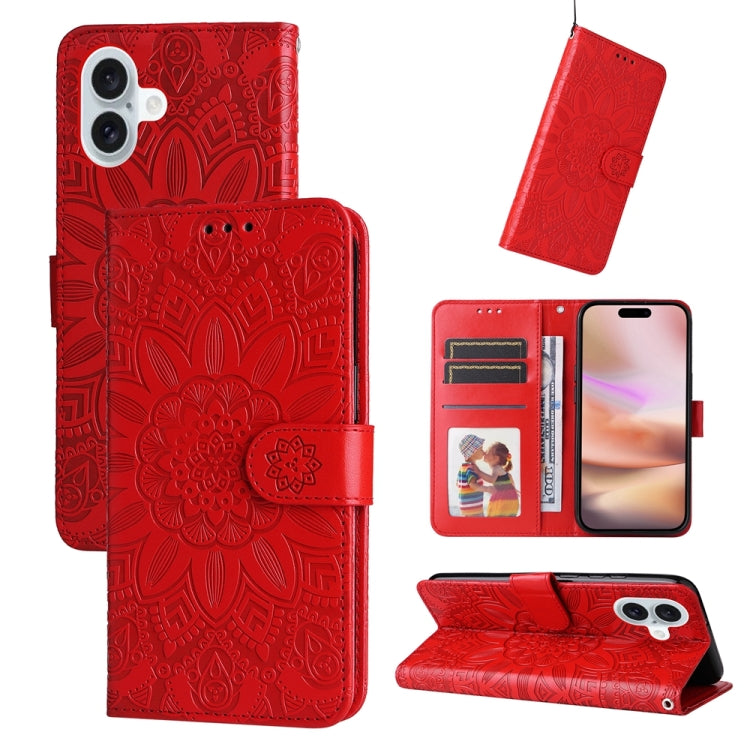 Custodia portafoglio in pelle goffrata per iPhone 16e e 15 Pro