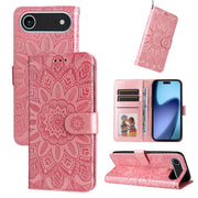 Custodia in pelle goffrata per iPhone 16e e 15 Pro