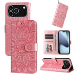 Custodia in pelle goffrata per iPhone 16 compatibile