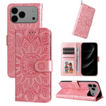 Custodia in pelle goffrata per iPhone 16 compatibile