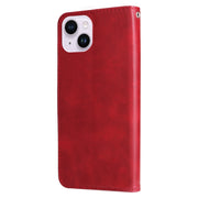 Custodia in pelle per iPhone 15 con cerniera