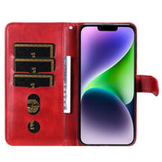 Custodia in pelle per iPhone 15 con cerniera