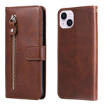 Custodia in pelle con cerniera per iPhone 15