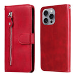 Custodia in pelle con cerniera per iPhone 15 e 16