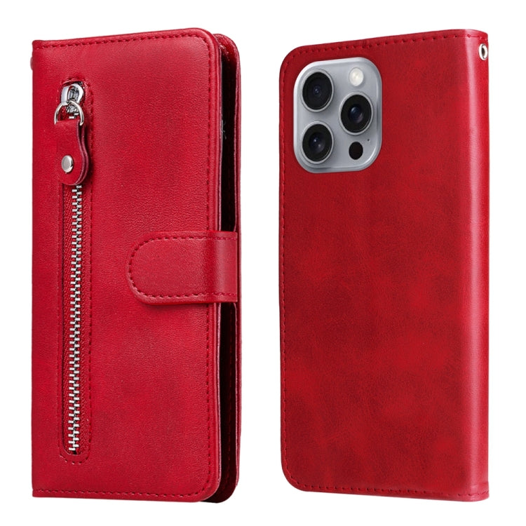 Custodia in pelle con cerniera per iPhone 15 e 16