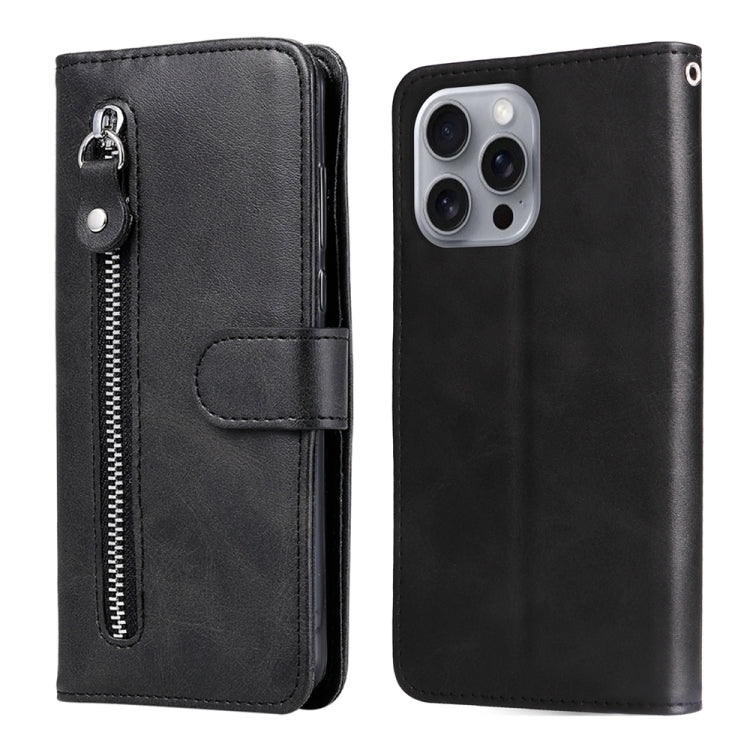 Custodia in pelle con cerniera per iPhone 15 e 16