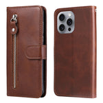 Custodia in pelle con cerniera per iPhone 15 e 16