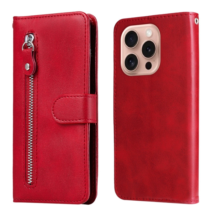 Custodia in pelle con cerniera per iPhone 15 e 16
