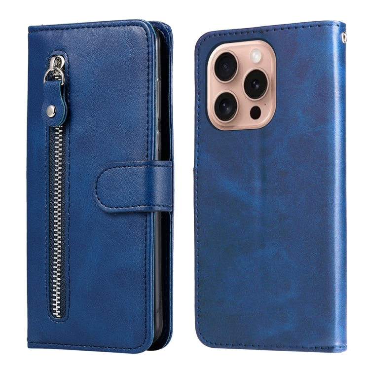 Custodia in pelle con cerniera per iPhone 15 e 16