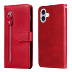Custodia in pelle con cerniera per iPhone 15 e 16