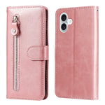 Custodia in pelle con cerniera per iPhone 15 e 16
