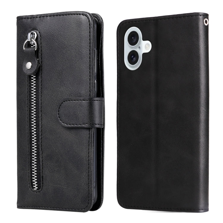 Custodia in pelle con cerniera per iPhone 15 e 16