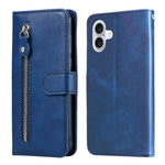 Custodia in pelle con cerniera per iPhone 15 e 16