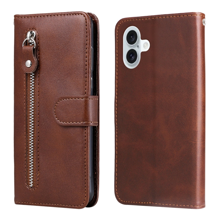 Custodia in pelle con cerniera per iPhone 15 e 16