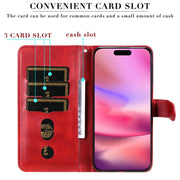 Custodia per telefono in pelle con cerniera in vitello alla moda, For iPhone 16, For iPhone 15 Pro Max, For iPhone 15 Pro, For iPhone 15 Plus