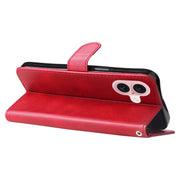 Custodia per telefono in pelle con cerniera in vitello alla moda, For iPhone 16, For iPhone 15 Pro Max, For iPhone 15 Pro, For iPhone 15 Plus