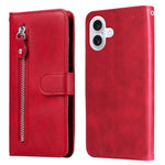 Custodia in pelle con cerniera per iPhone 16 Pro Max e Pro