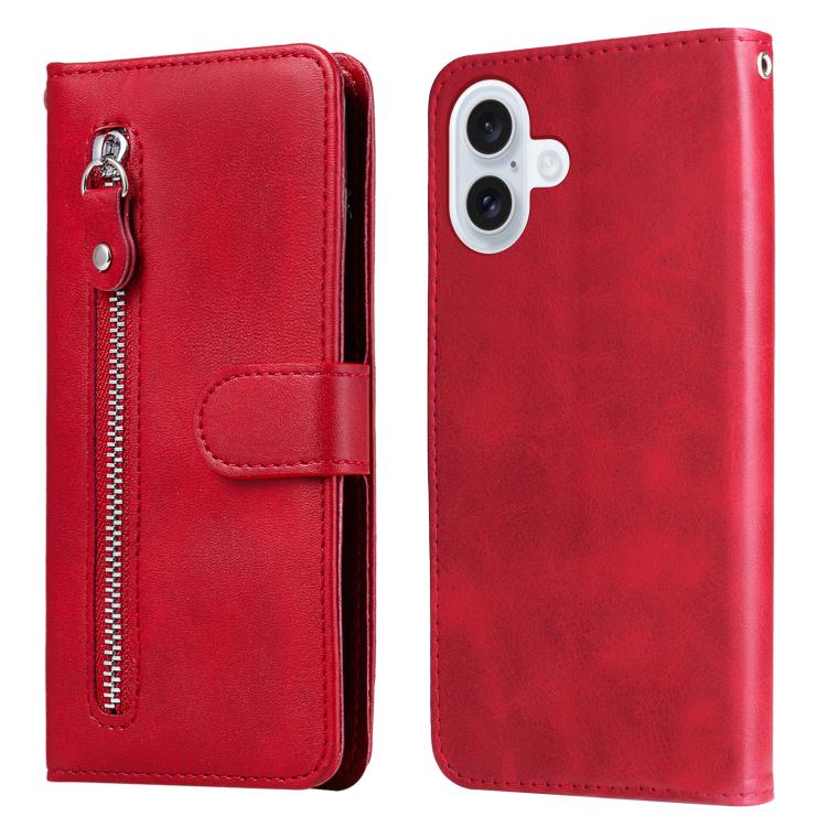 Custodia in pelle con cerniera per iPhone 16 Pro Max e Pro