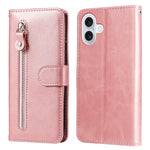 Custodia in pelle con cerniera per iPhone 16 Pro Max e Pro