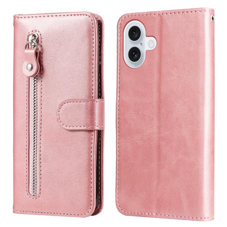 Custodia in pelle con cerniera per iPhone 16 Pro Max e Pro
