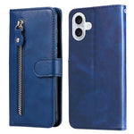 Custodia in pelle con cerniera per iPhone 16 Pro Max e Pro