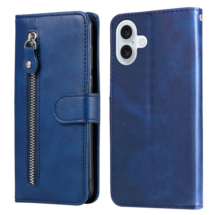 Custodia in pelle con cerniera per iPhone 16 Pro Max e Pro