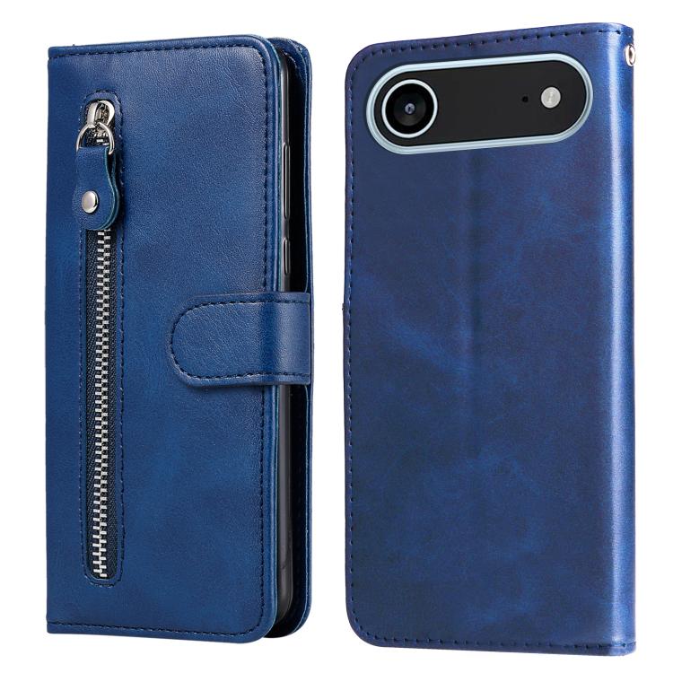 Custodia per telefono in pelle con cerniera in vitello alla moda, For iPhone 16e, For iPhone 15 Pro Max, For iPhone 15 Pro, For iPhone 15 Plus