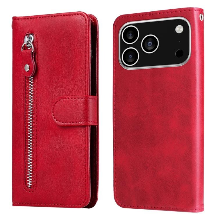 Custodia in pelle con cerniera per iPhone 16 Pro Max e Pro