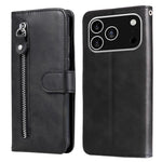 Custodia in pelle con cerniera per iPhone 16 Pro Max e Pro