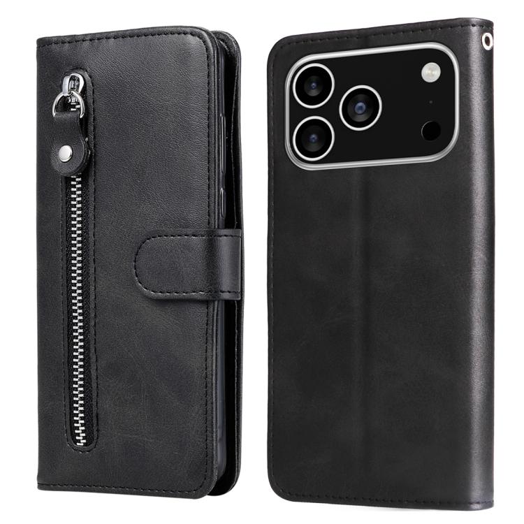 Custodia in pelle con cerniera per iPhone 16 Pro Max e Pro