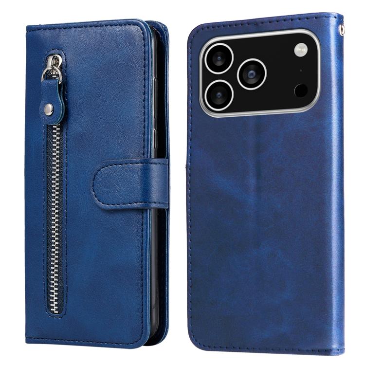 Custodia in pelle con cerniera per iPhone 16 Pro Max e Pro