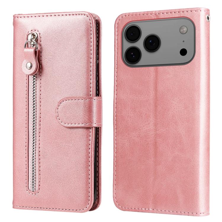 Custodia in pelle con cerniera per iPhone 16 Pro Max e Pro