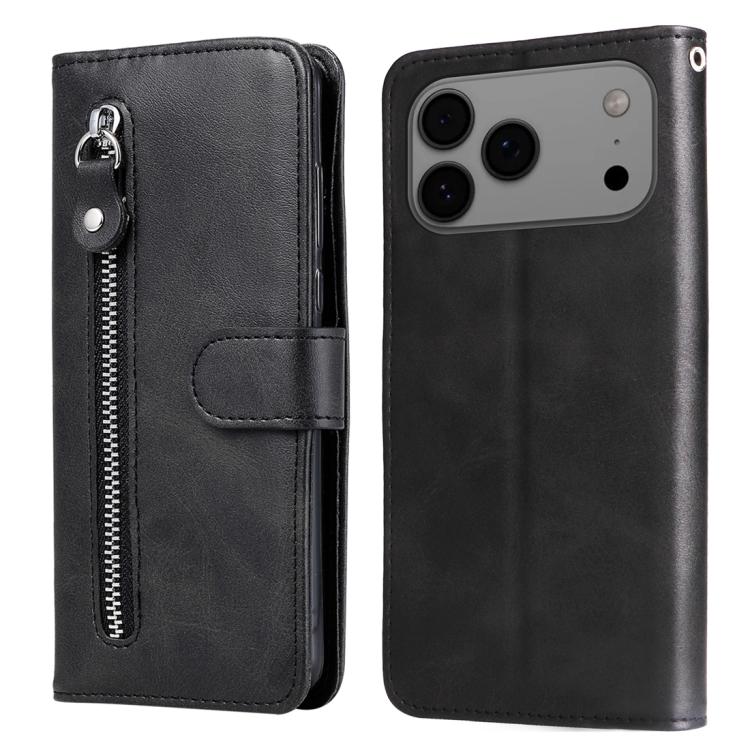 Custodia in pelle con cerniera per iPhone 16 Pro Max e Pro