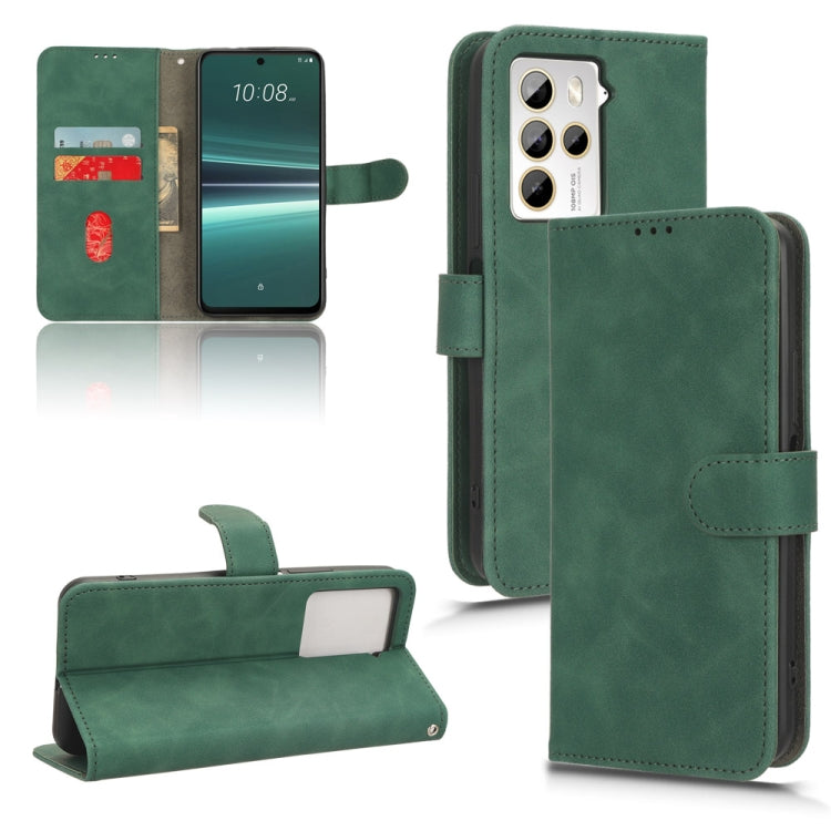 Custodia per telefono in pelle con vibrazione magnetica Skin Feel, For HTC U24 Pro, For HTC U23 Pro