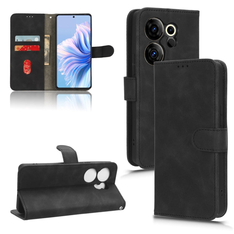 Custodia per telefono in pelle con vibrazione magnetica Skin Feel, For Tecno Pova 5 Pro, For Tecno Pova Neo 3, For Tecno Pova 5, For Tecno Camon 20 Premier