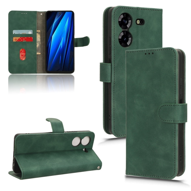 Custodia per telefono in pelle con vibrazione magnetica Skin Feel, For Tecno Pova 5 Pro, For Tecno Pova Neo 3, For Tecno Pova 5, For Tecno Camon 20 Premier
