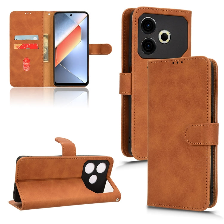 Custodia per telefono in pelle con vibrazione magnetica Skin Feel, For Tecno Pop 9, For Tecno Spark Go 5G, For Tecno Camon 30S Pro, For Tecno Pova 6 Neo
