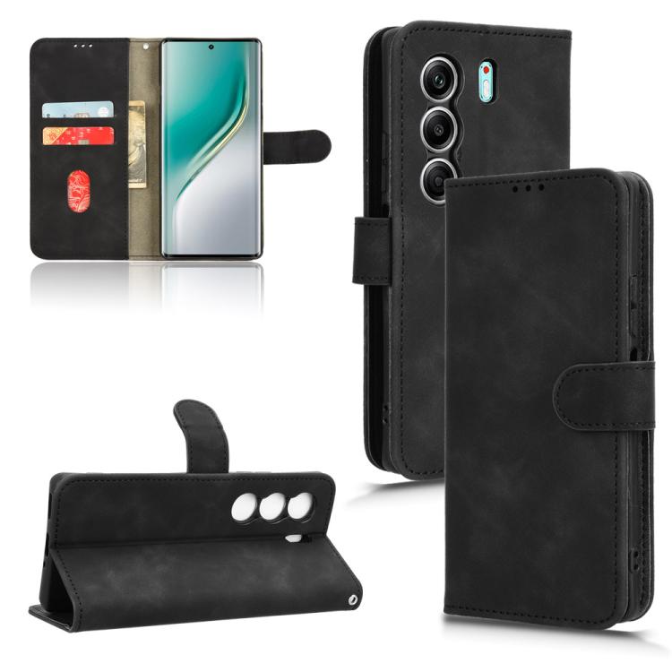Custodia per telefono in pelle con vibrazione magnetica Skin Feel, For Tecno Camon 40 Premier, For Tecno Camon 40, For Tecno Spark 30 Pro 4G, For Tecno Spark Go 2025 / Spark Go 1