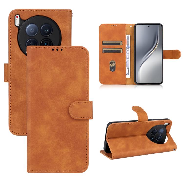 Custodia per telefono in pelle con vibrazione magnetica Skin Feel, For Tecno Camon 40 Premier, For Tecno Camon 40, For Tecno Spark 30 Pro 4G, For Tecno Spark Go 2025 / Spark Go 1