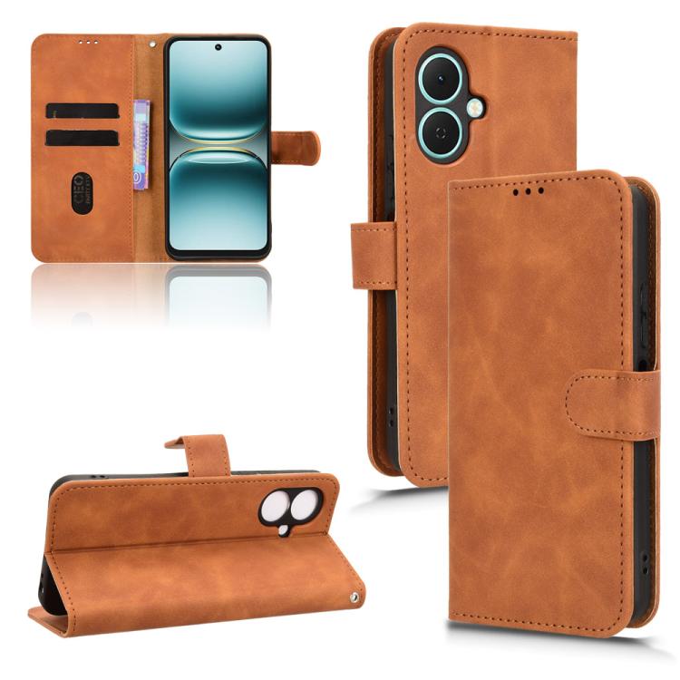 Custodia per telefono in pelle con vibrazione magnetica Skin Feel, For Tecno Spark 40 4G, For Tecno Pova 7 Ultra 5G, For Tecno Spark Go 2 4G, For Tecno Pova Curve 5G