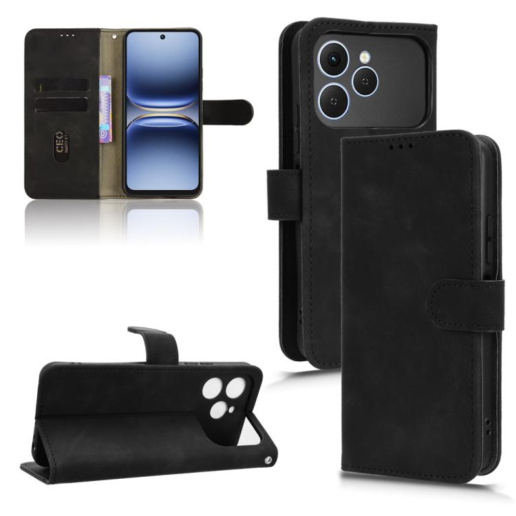 Custodia per telefono in pelle con vibrazione magnetica Skin Feel, For Tecno Spark 40 4G, For Tecno Pova 7 Ultra 5G, For Tecno Spark Go 2 4G, For Tecno Pova Curve 5G