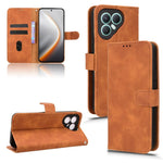 Custodia per telefono in pelle con vibrazione magnetica Skin Feel, For Tecno Spark 40 4G, For Tecno Pova 7 Ultra 5G, For Tecno Spark Go 2 4G, For Tecno Pova Curve 5G