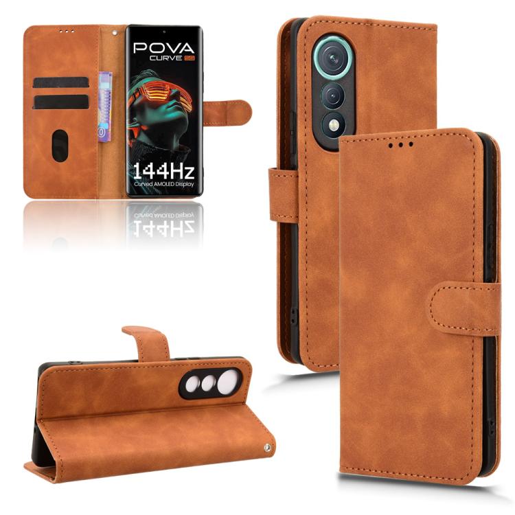 Custodia per telefono in pelle con vibrazione magnetica Skin Feel, For Tecno Spark 40 4G, For Tecno Pova 7 Ultra 5G, For Tecno Spark Go 2 4G, For Tecno Pova Curve 5G
