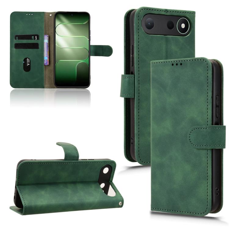 Custodia per telefono in pelle con vibrazione magnetica Skin Feel, For Tecno Camon Slim 4G, For Tecno Pova 8 5G, For Tecno Spark 50 5G, For Tecno Pova Curve 2 5G