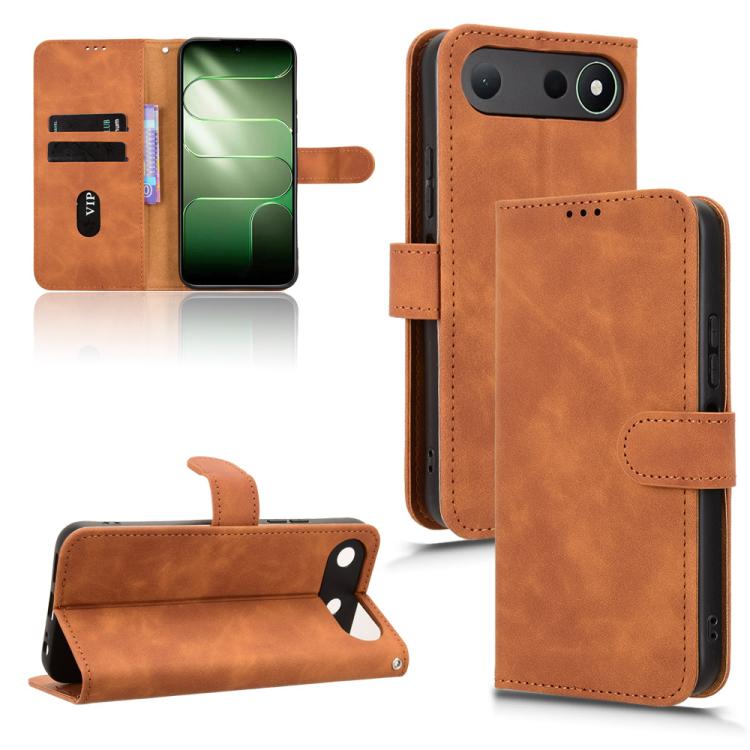 Custodia per telefono in pelle con vibrazione magnetica Skin Feel, For Tecno Camon Slim 4G, For Tecno Pova 8 5G, For Tecno Spark 50 5G, For Tecno Pova Curve 2 5G